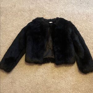 Black Faux Fur Jacket